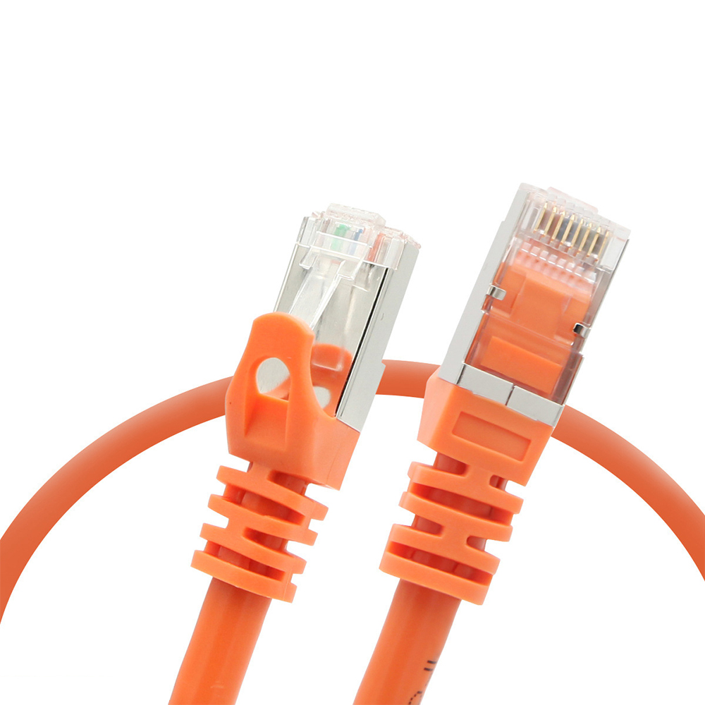 Cat6A FTP медный патч-корд Ethernet с одним экраном из ПВХ