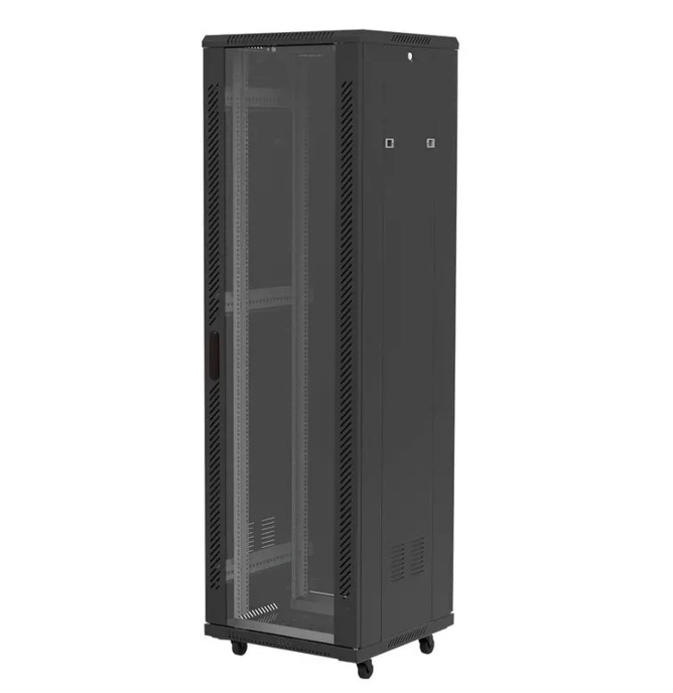 19 '42U Glass Door Telecom Server