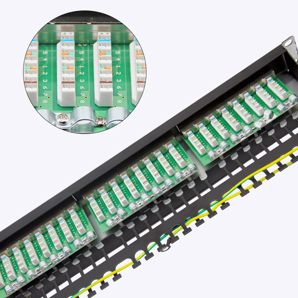 Патч-панель Cat6A FTP, 24 порта