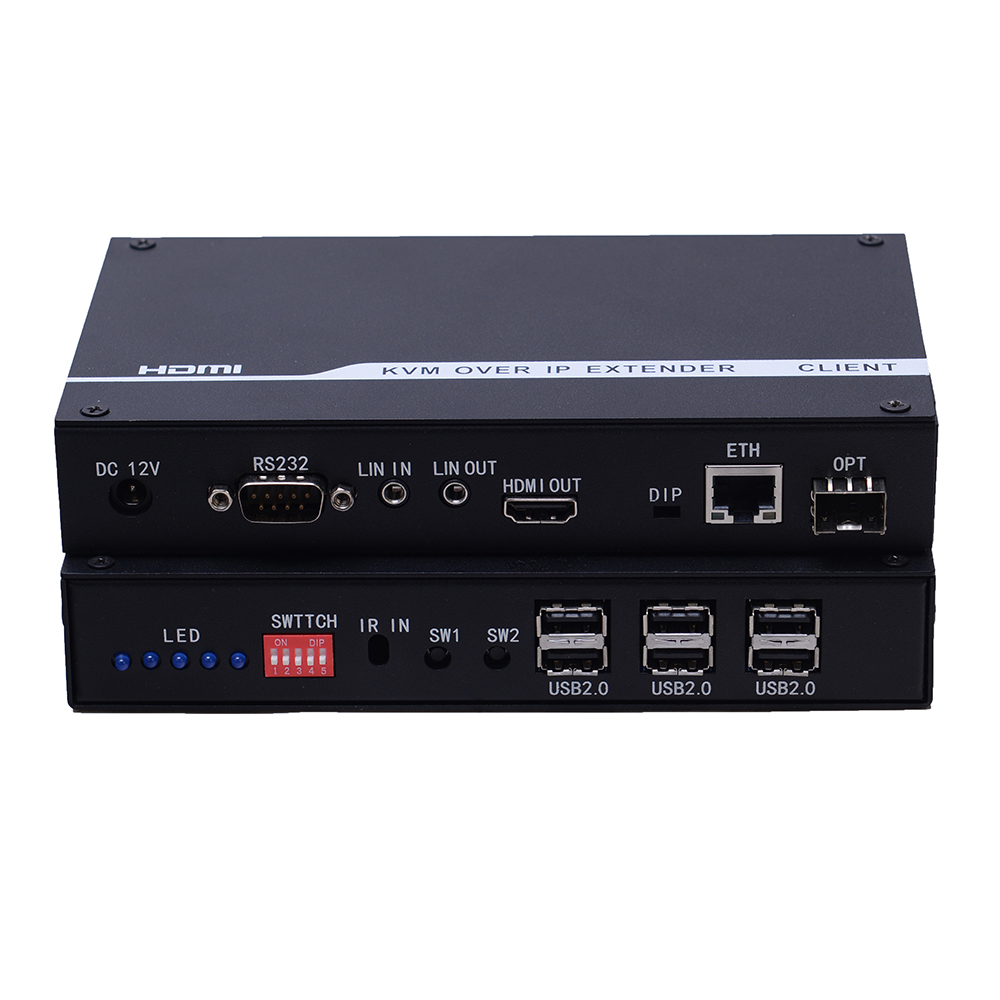 оптический удлинитель сети KVM OVER IP HDMI без потерь