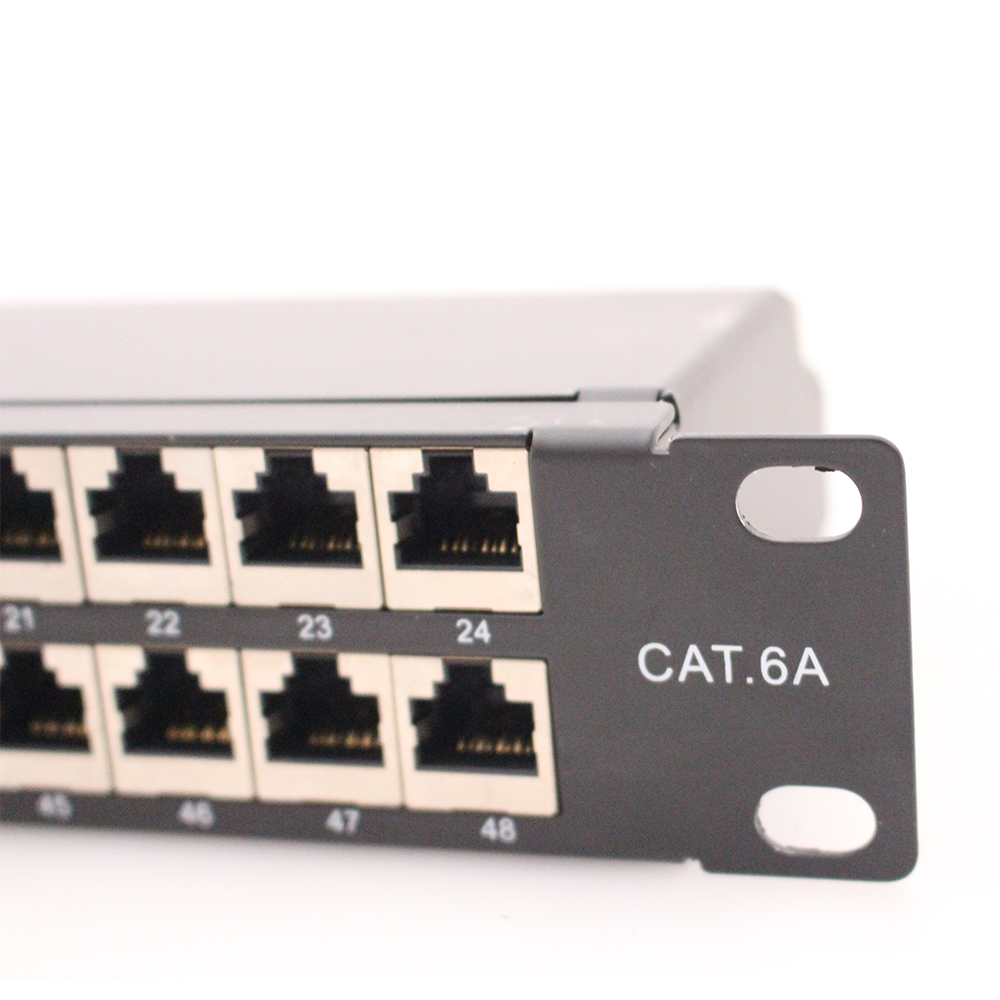 Патч-панель Cat6A FTP, 48 портов, 1U