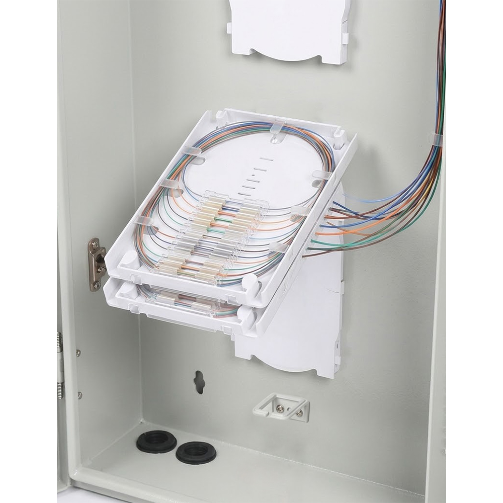 48-жильный настенный оптоволоконный распределительный шкаф | Внутренняя оптоволоконная патч-панель для FTTH и телекоммуникаций