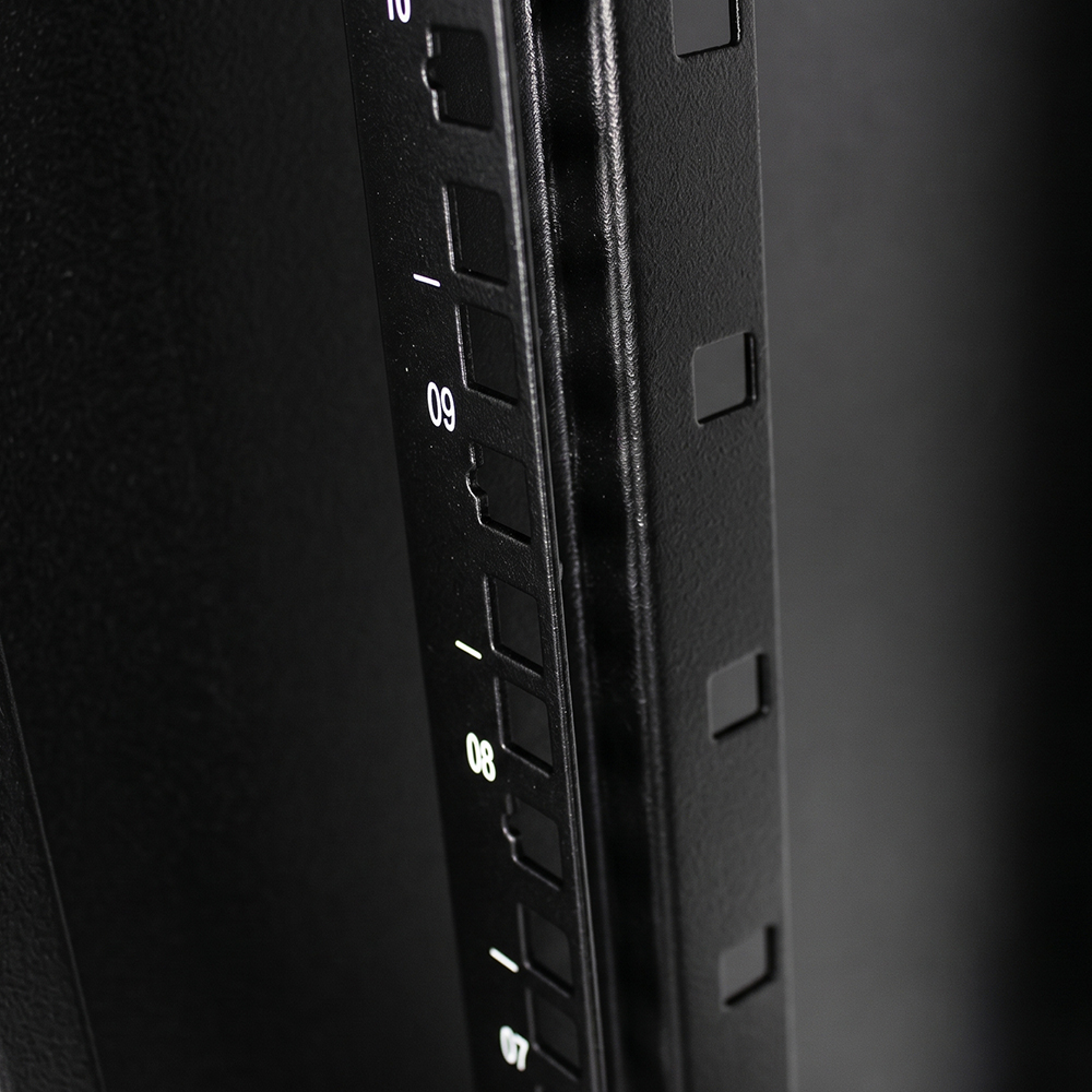 19-дюймовый настенный сетевой шкаф для передачи данных со стеклянной дверью рамочного типа и направляющими S-типа